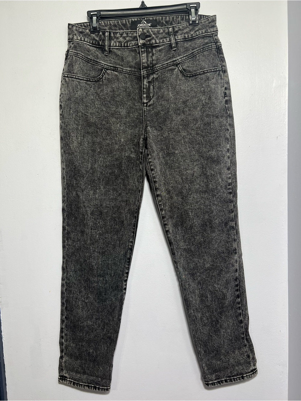 Jordache Slim Boyfriend Black Acid Wash Women’s Jeans Size 10